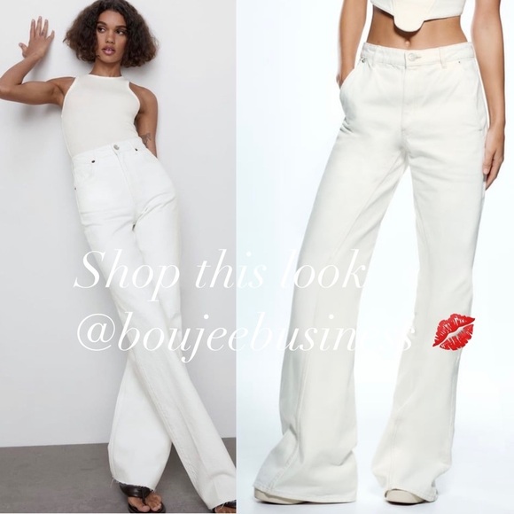 ZARA Wide Leg Jeans BNWT - Picture 4 of 5